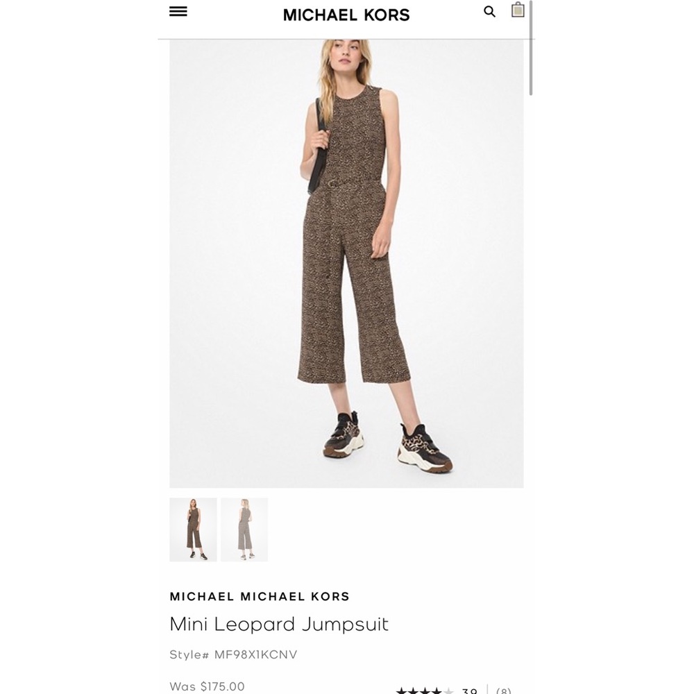 Michael Kors Leopard Jumpsuit (S)